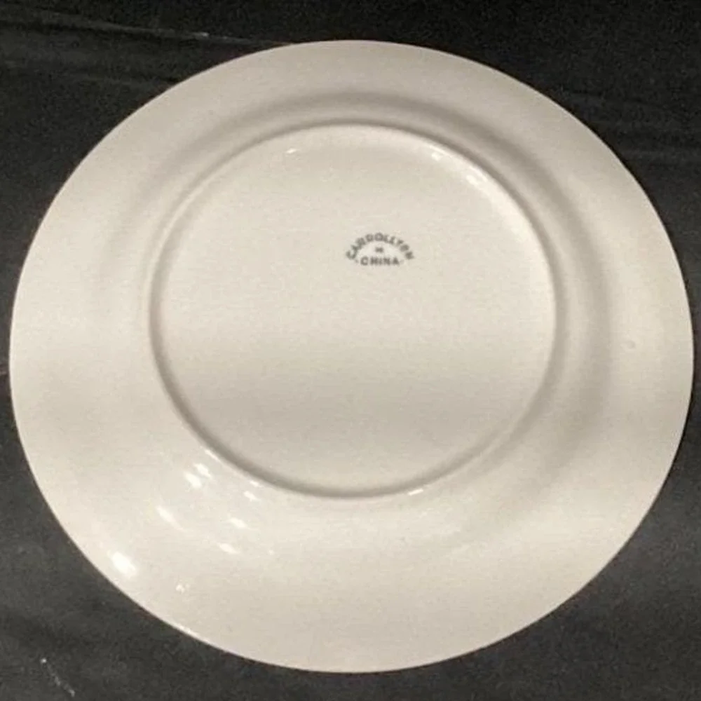 Carrollton H Salad Plates, Set of 2, Vintage Queen Anne Floral‎ Bone China
